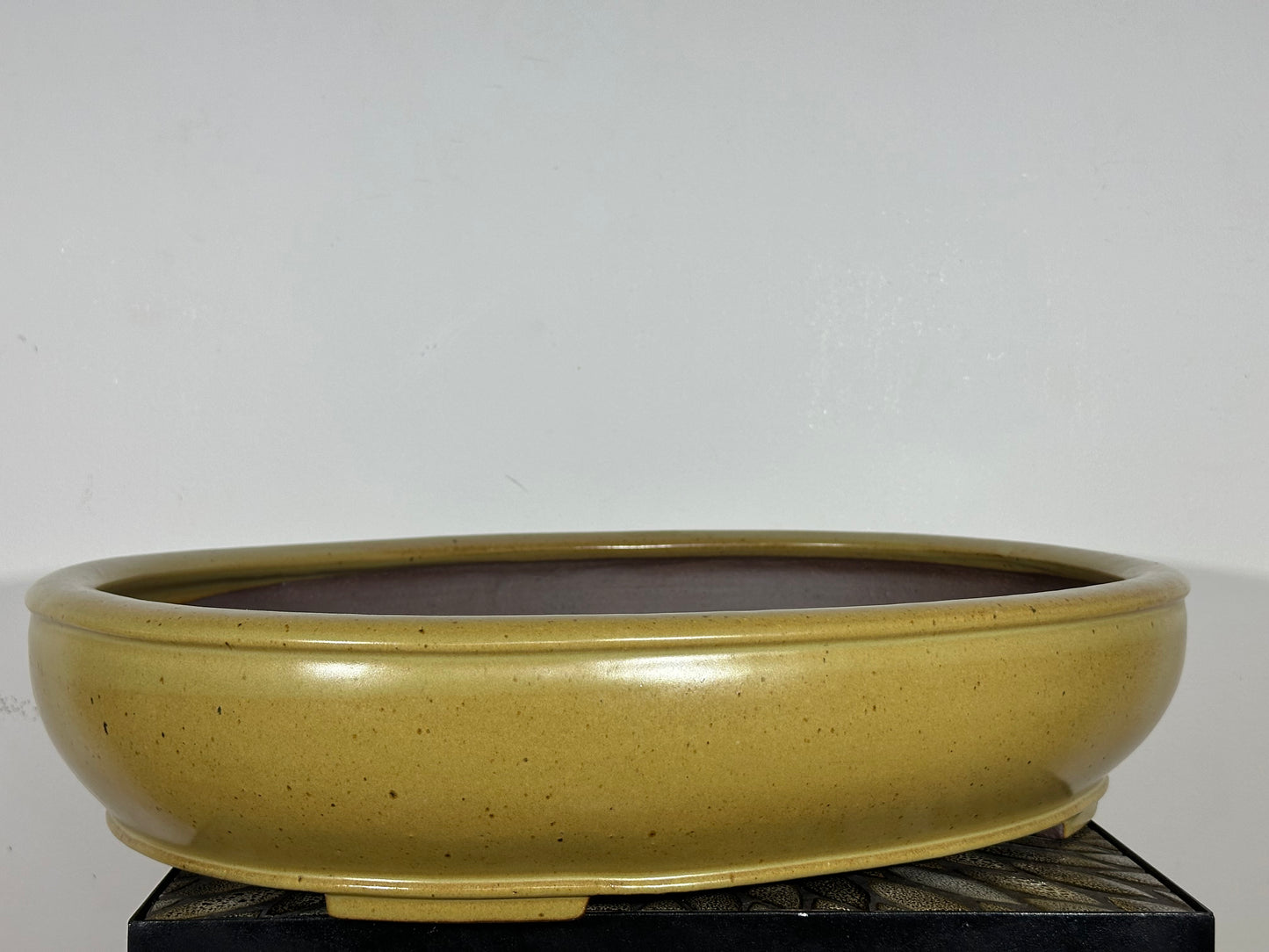 Preowned Japanese Tokoname Oval Bonsai Pot Reiho - 21.75” By 17.5”