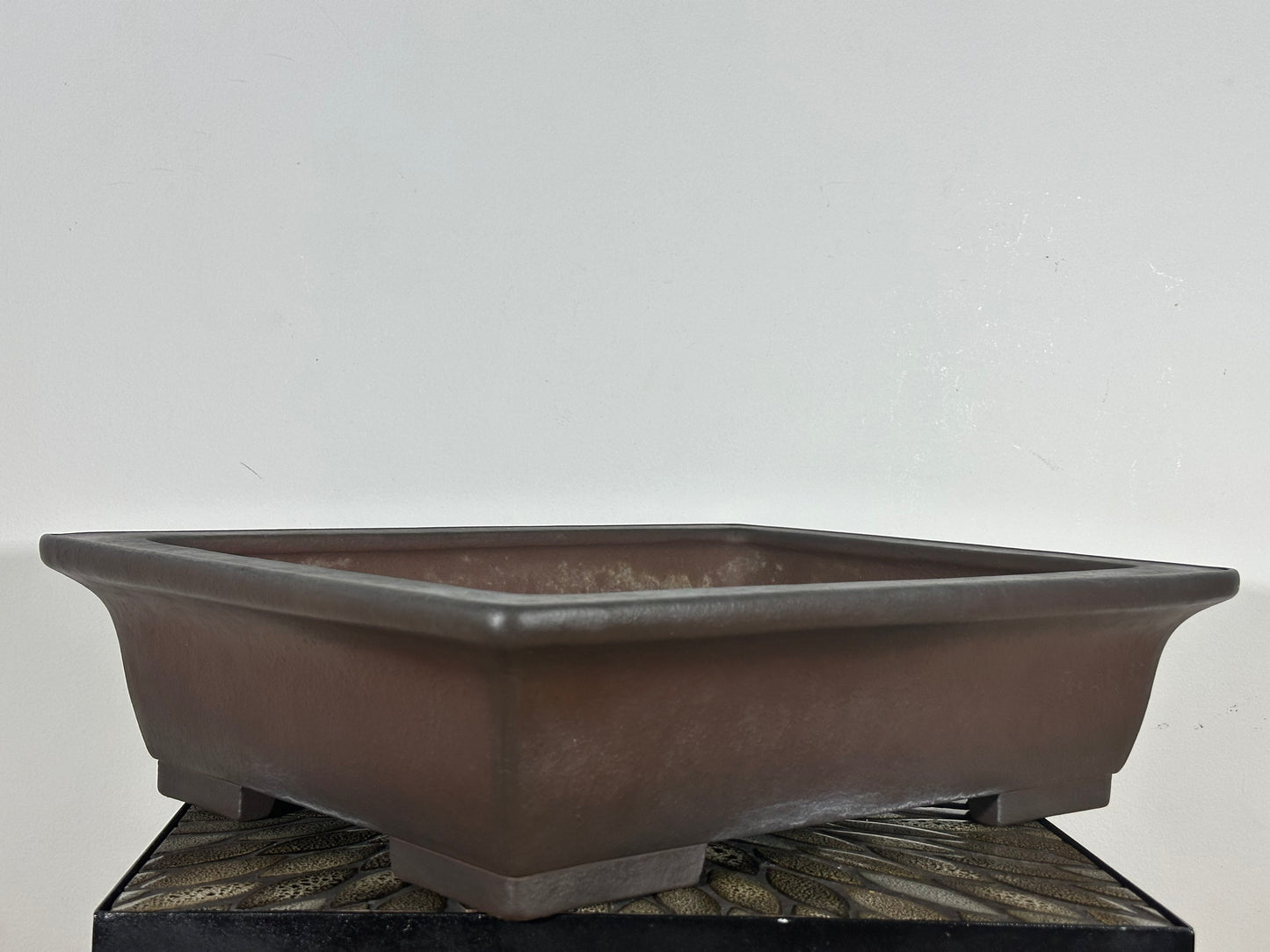 Preowned Japanese Tokoname Rectangular Bonsai Pot Yamaaki - 18.75” By 14.25”