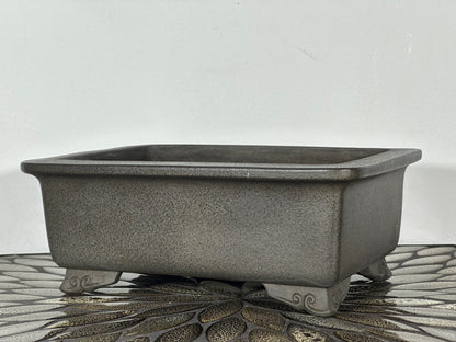 Preowned Japanese Rectangular Bonsai Pot Keisen - 9.75” By 7.75”