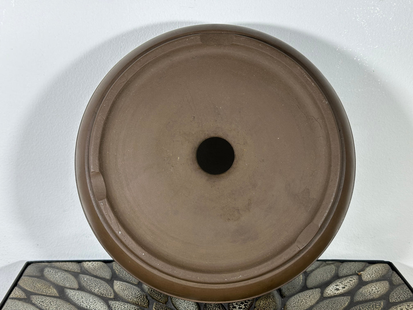 Preowned Japanese Tokoname Round Bonsai Pot - 10.5” By 3”