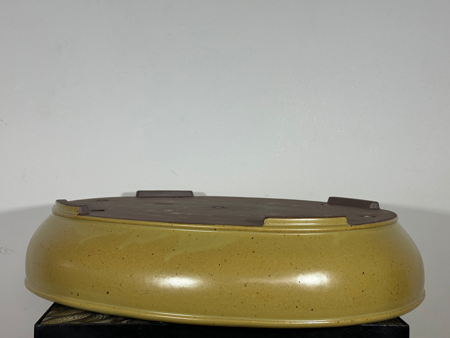 Preowned Japanese Tokoname Oval Bonsai Pot Reiho - 21.75” By 17.5”