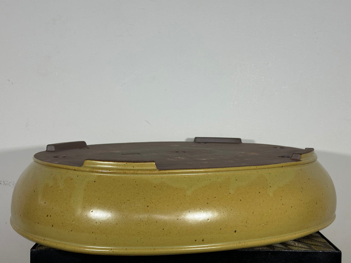 Preowned Japanese Tokoname Oval Bonsai Pot Reiho - 21.75” By 17.5”