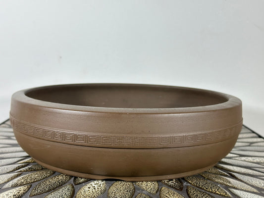 Preowned Japanese Tokoname Round Bonsai Pot - 10.5” By 3”