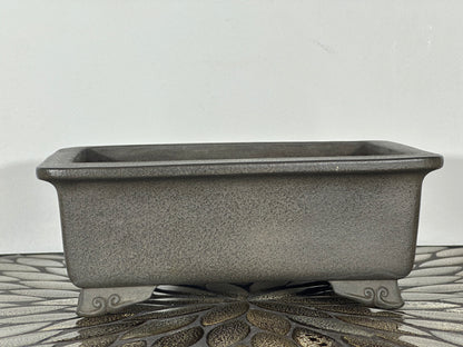 Preowned Japanese Rectangular Bonsai Pot Keisen - 9.75” By 7.75”