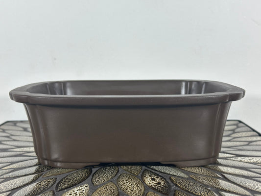 Preowned Japanese Deep Rectangular Bonsai Pot - 10.25” By 8”