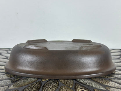 Preowned Japanese Bonsai Pot has Stamps - 9” By 6”