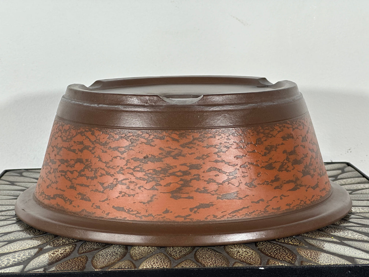 Preowned Japanese Tokoname Round Bonsai Pot - 12.5” By 4.4”