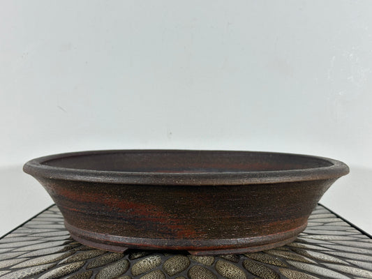 Preowned Tokoname Round Bonsai Pot - 14.25" By 3.25"