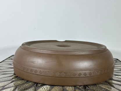 Preowned Japanese Tokoname Round Bonsai Pot - 10.5” By 3”